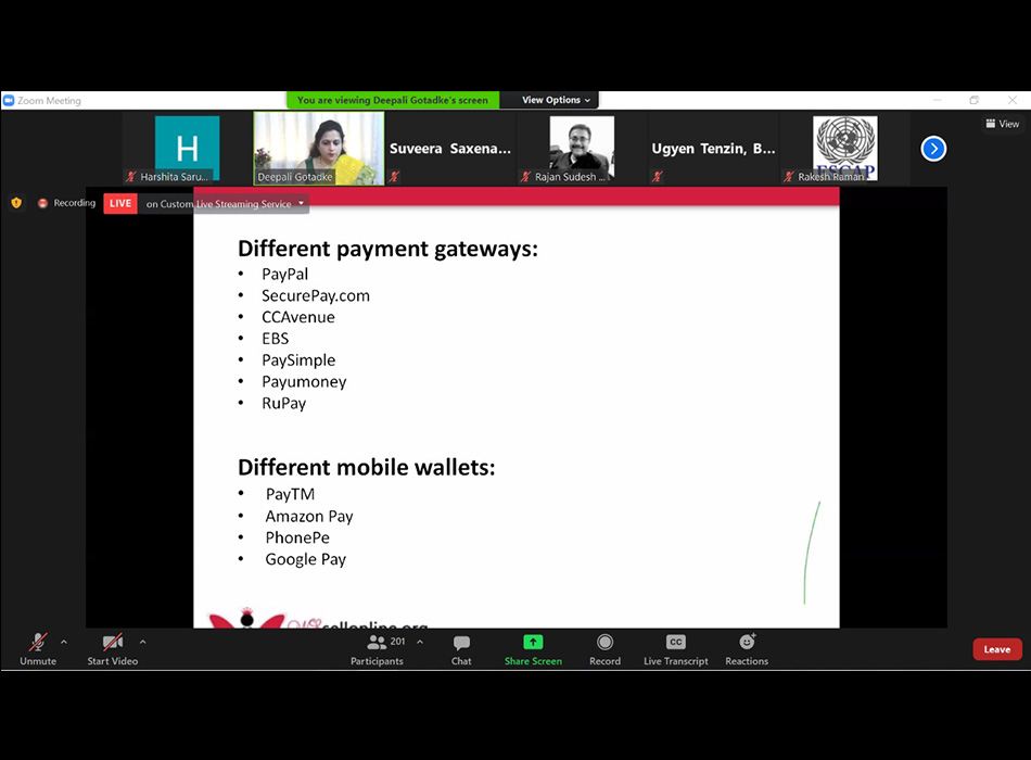 UNESCAP Wesellonline online training photo gallery